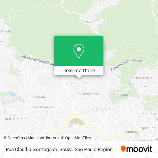 Rua Cláudio Gonzaga de Souza map