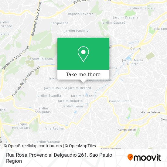 Rua Rosa Provencial Delgaudio 261 map