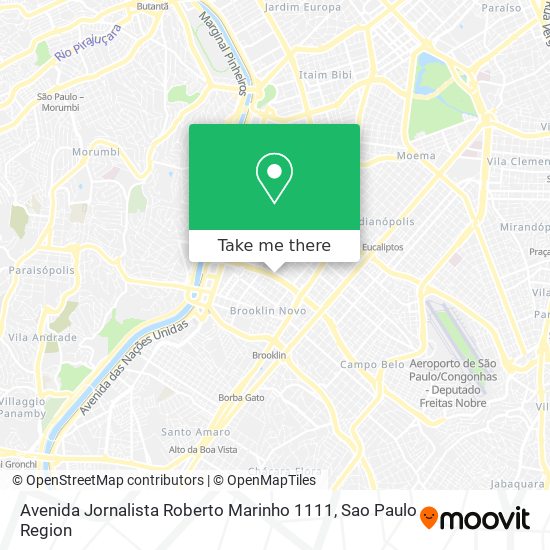 Mapa Avenida Jornalista Roberto Marinho 1111