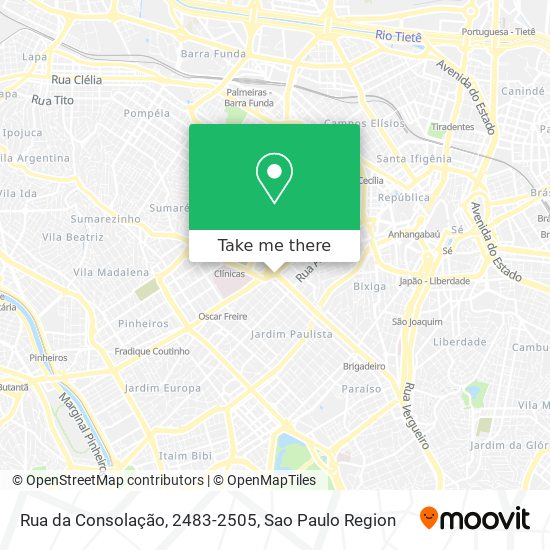 Rua da Consolação, 2483-2505 map