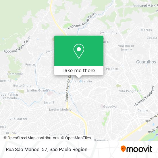 Mapa Rua São Manoel 57
