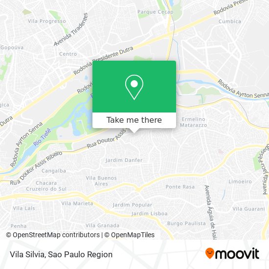 Vila Silvia map
