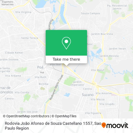 Rodovia João Afonso de Souza Castellano 1557 map