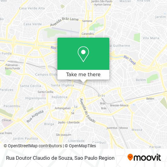 Rua Doutor Claudio de Souza map