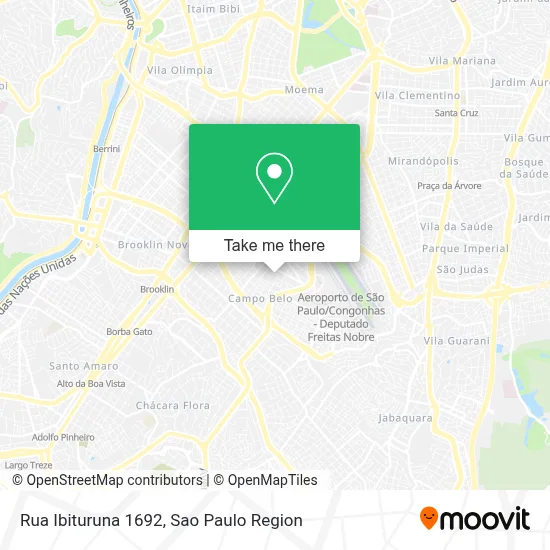 Rua Ibituruna 1692 map
