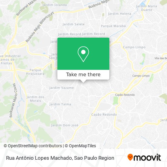 Rua Antônio Lopes Machado map