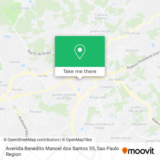 Avenida Benedito Manoel dos Santos 55 map