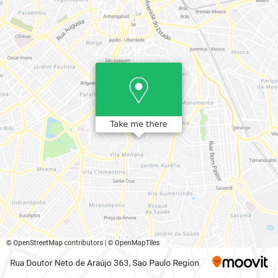 Mapa Rua Doutor Neto de Araújo 363