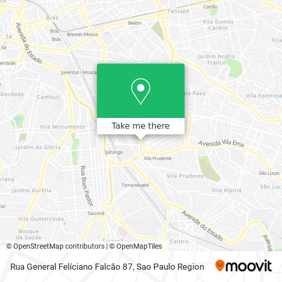 Mapa Rua General Felíciano Falcão 87