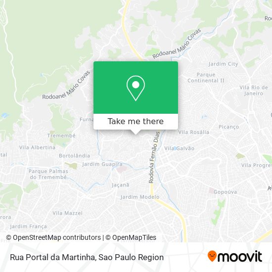 Mapa Rua Portal da Martinha