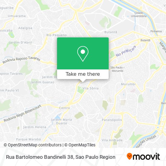 Rua Bartolomeo Bandinelli 38 map