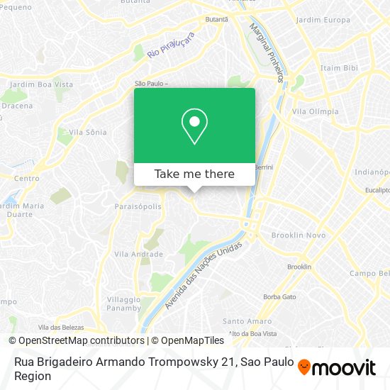 Mapa Rua Brigadeiro Armando Trompowsky 21