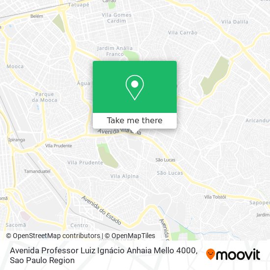 Avenida Professor Luiz Ignácio Anhaia Mello 4000 map