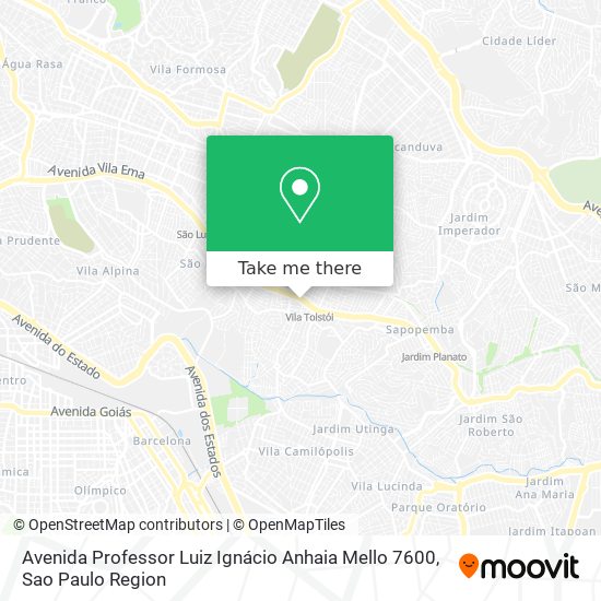 Avenida Professor Luiz Ignácio Anhaia Mello 7600 map