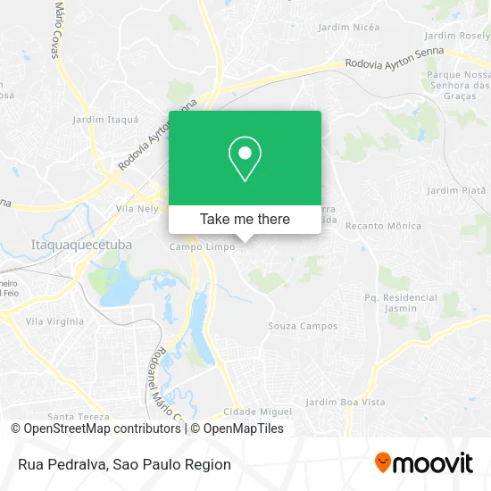 Rua Pedralva map