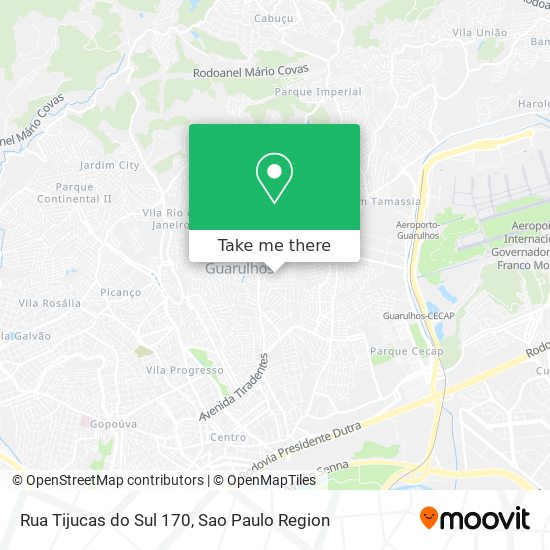 Rua Tijucas do Sul 170 map