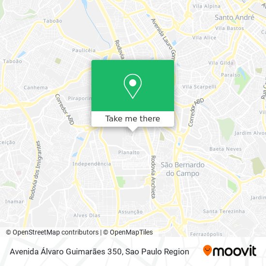 Mapa Avenida Álvaro Guimarães 350