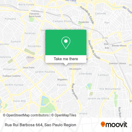 Rua Rui Barbosa 664 map