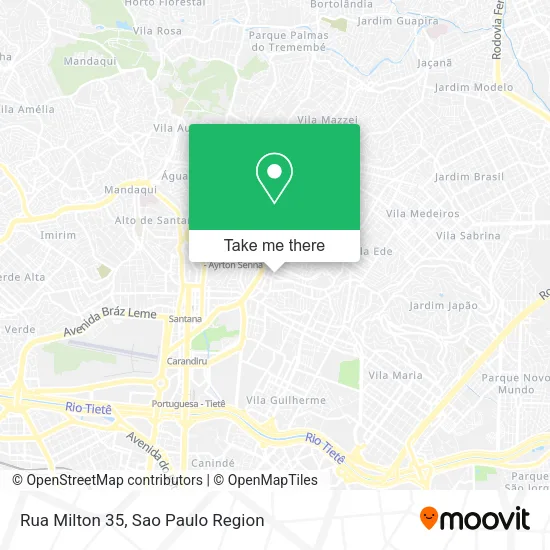 Rua Milton 35 map