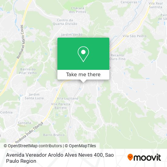 Mapa Avenida Vereador Aroldo Alves Neves 400