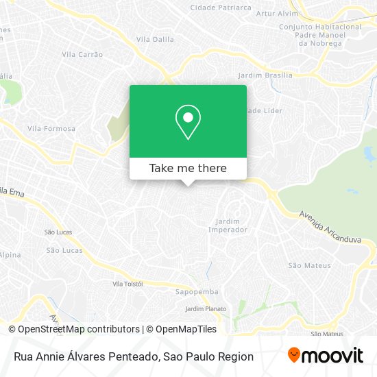 Rua Annie Álvares Penteado map
