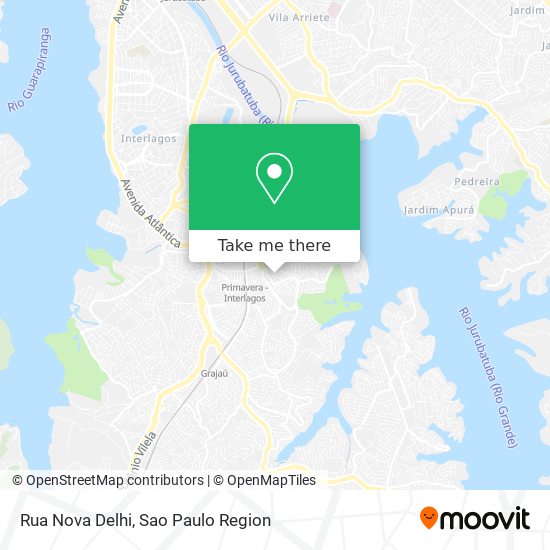 Mapa Rua Nova Delhi