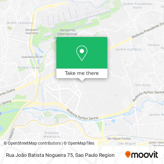 Rua João Batista Nogueira 75 map