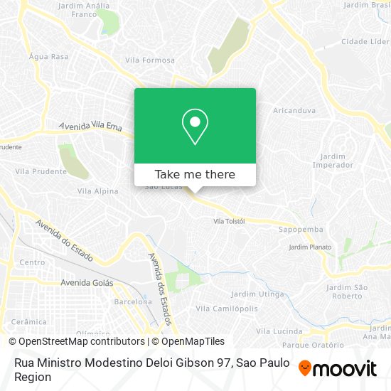 Mapa Rua Ministro Modestino Deloi Gibson 97