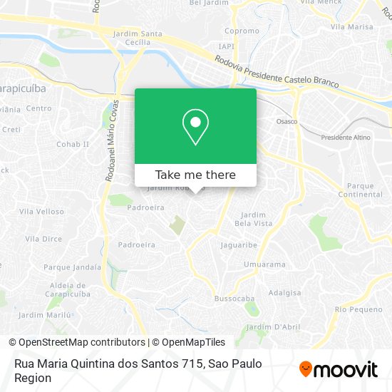 Rua Maria Quintina dos Santos 715 map
