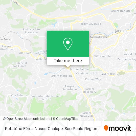 Rotatória Féres Nassif Chalupe map