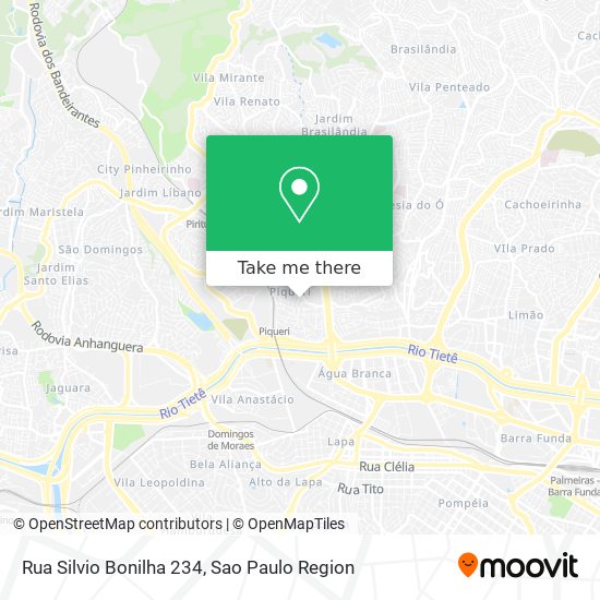 Mapa Rua Silvio Bonilha 234