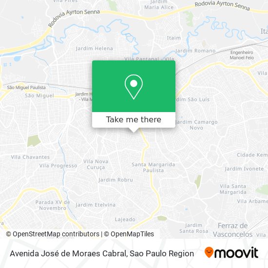 Avenida José de Moraes Cabral map