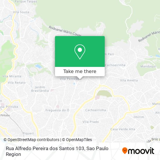 Rua Alfredo Pereira dos Santos 103 map