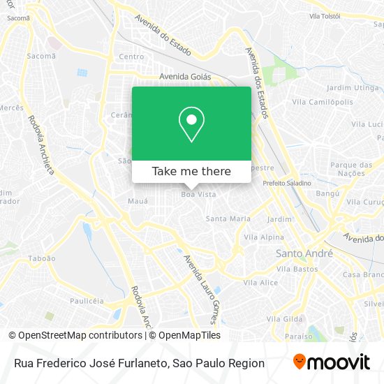 Rua Frederico José Furlaneto map