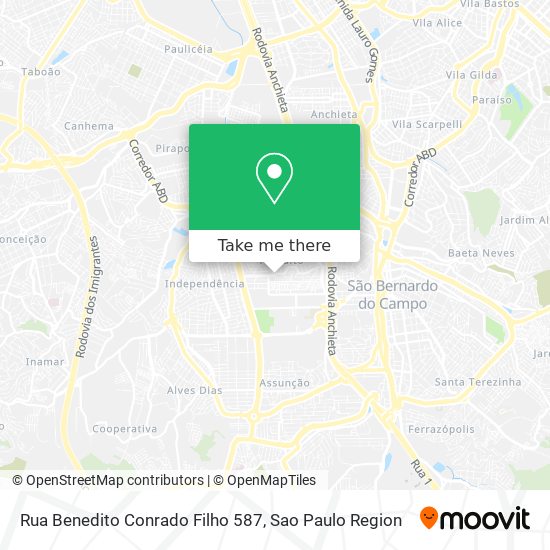 Rua Benedito Conrado Filho 587 map