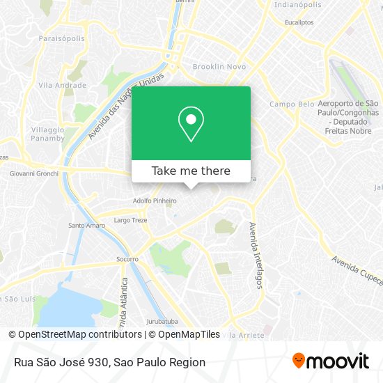 Rua São José 930 map