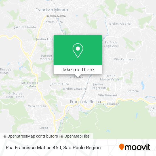 Mapa Rua Francisco Matias 450