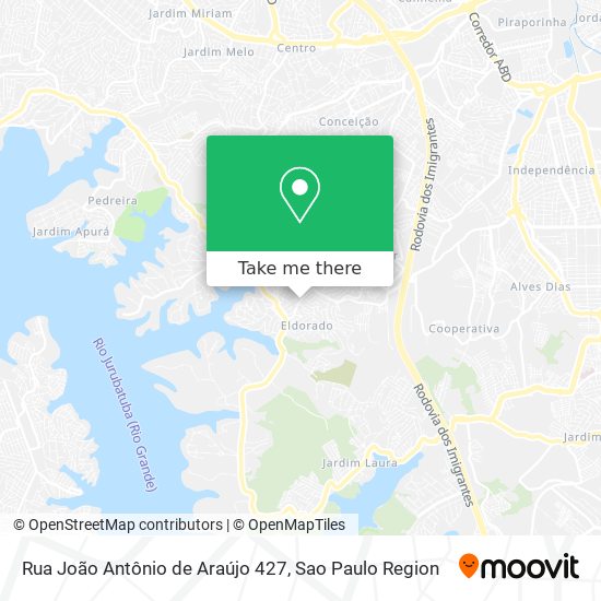 Rua João Antônio de Araújo 427 map