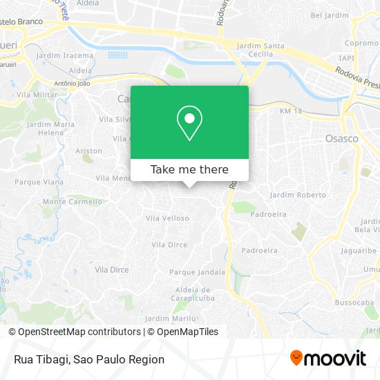 Rua Tibagi map