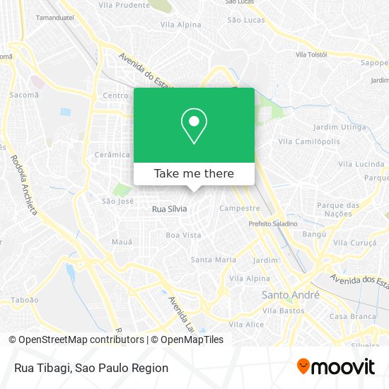 Rua Tibagi map