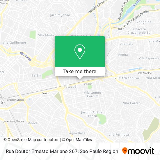 Mapa Rua Doutor Ernesto Mariano 267