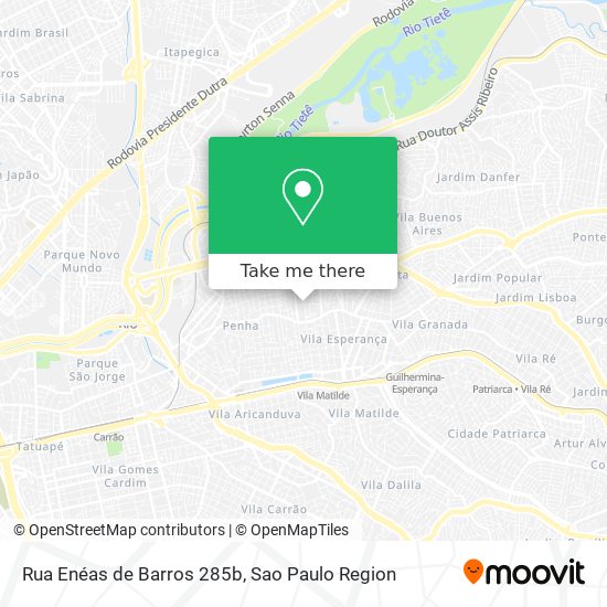 Mapa Rua Enéas de Barros 285b
