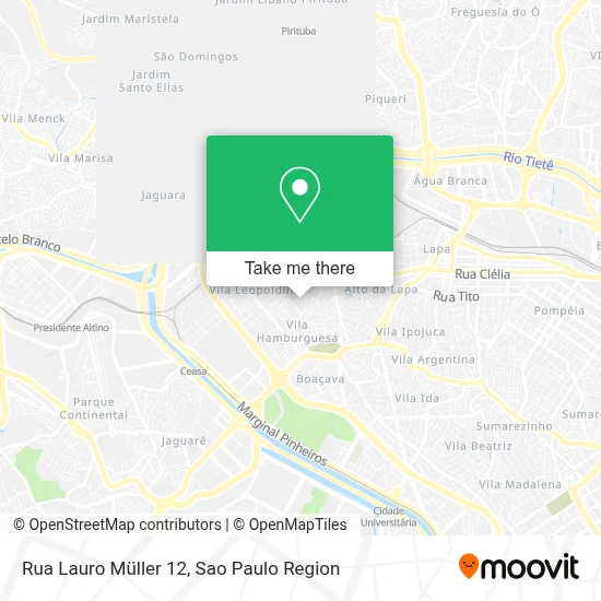 Rua Lauro Müller 12 map