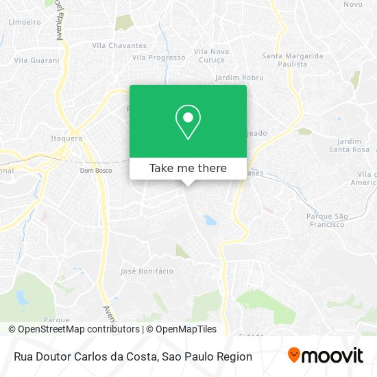 Mapa Rua Doutor Carlos da Costa