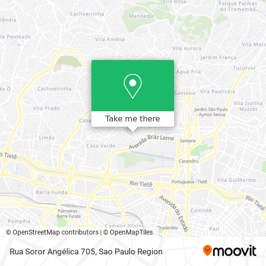 Rua Soror Angélica 705 map