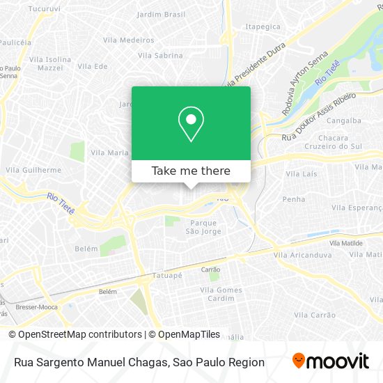 Mapa Rua Sargento Manuel Chagas