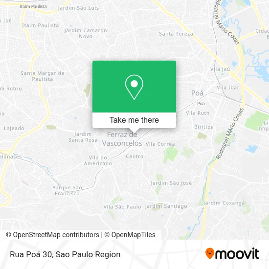 Rua Poá 30 map