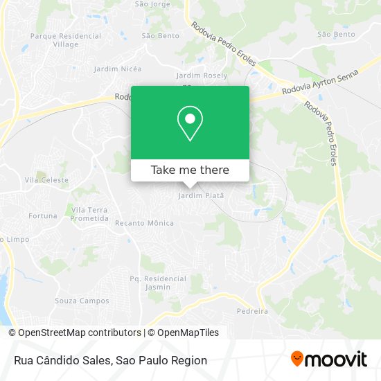 Rua Cândido Sales map