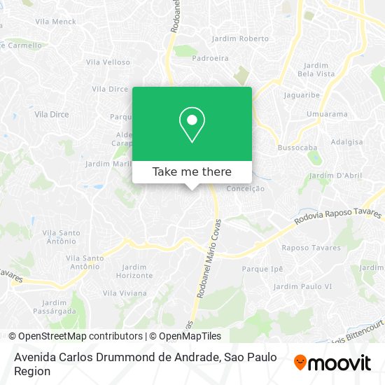 Avenida Carlos Drummond de Andrade map