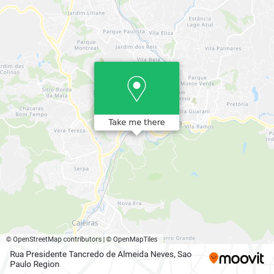 Rua Presidente Tancredo de Almeida Neves map